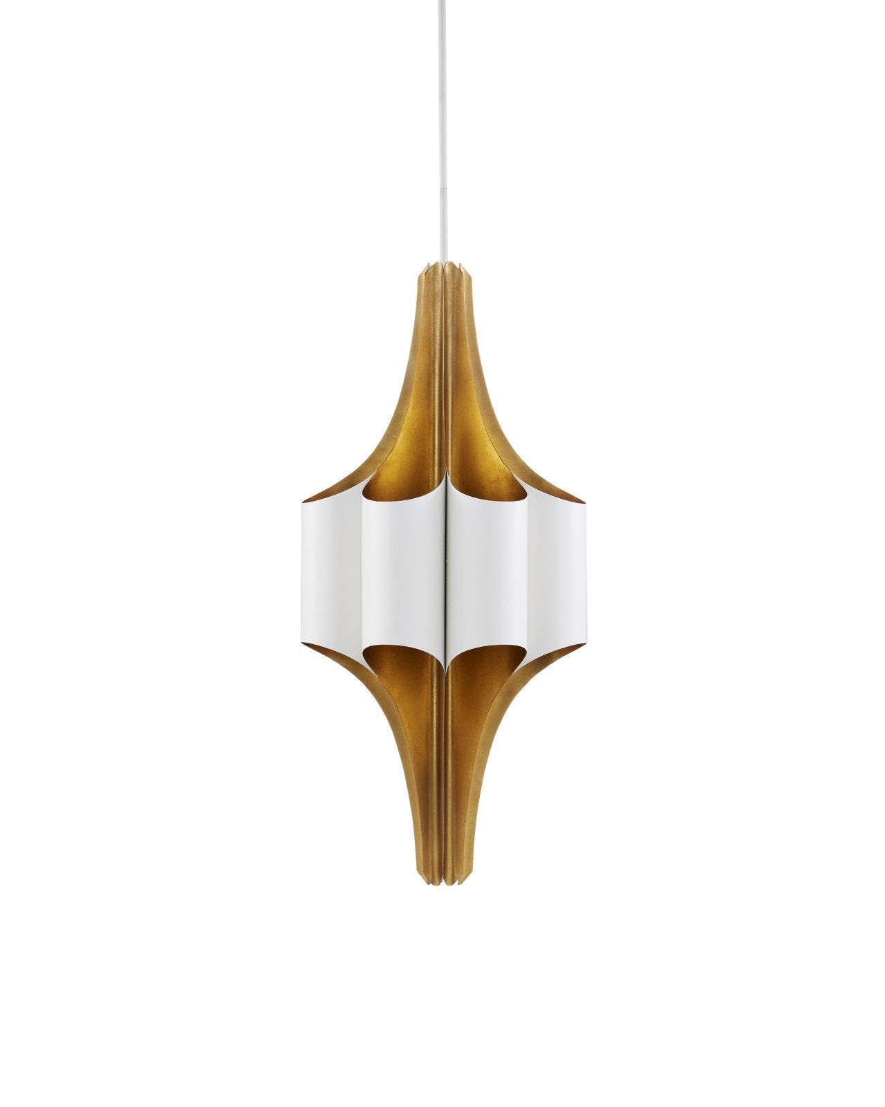 Concordia White & Gold Chandelier